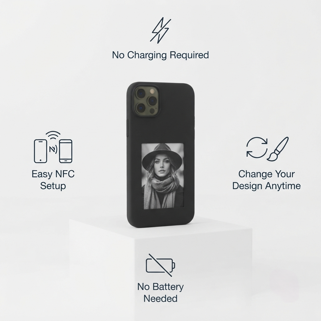Smart E-Ink Iphone Case - Change Your Design Anytime