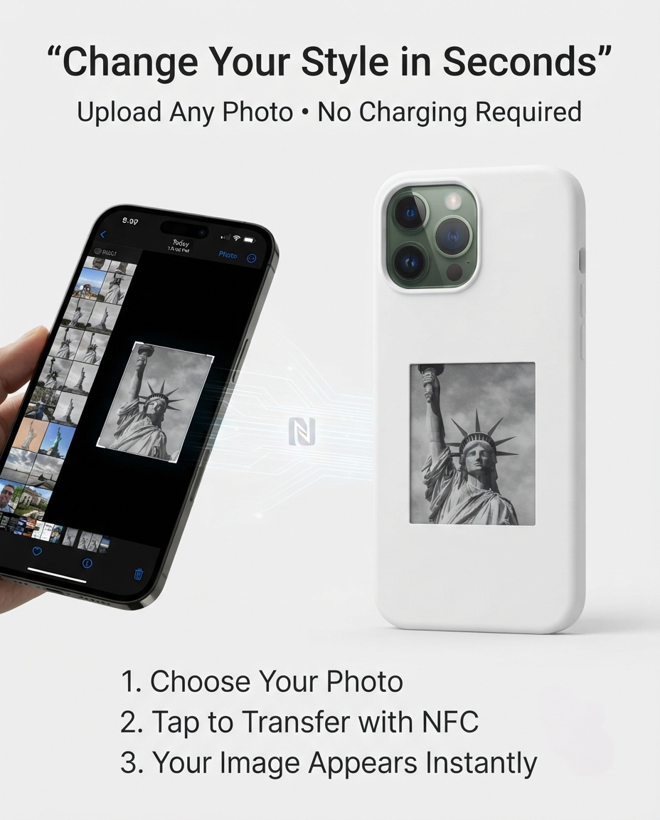 Smart E-Ink Iphone Case - Change Your Design Anytime
