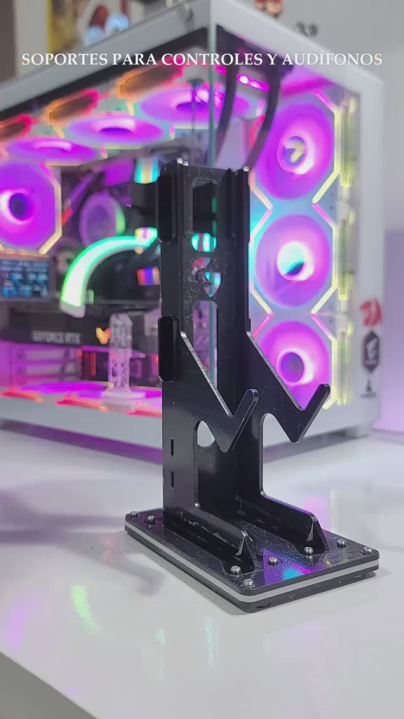 3D printed All in one Stand For Game Controllers And HeaControllersdphones Universal Controller Holder