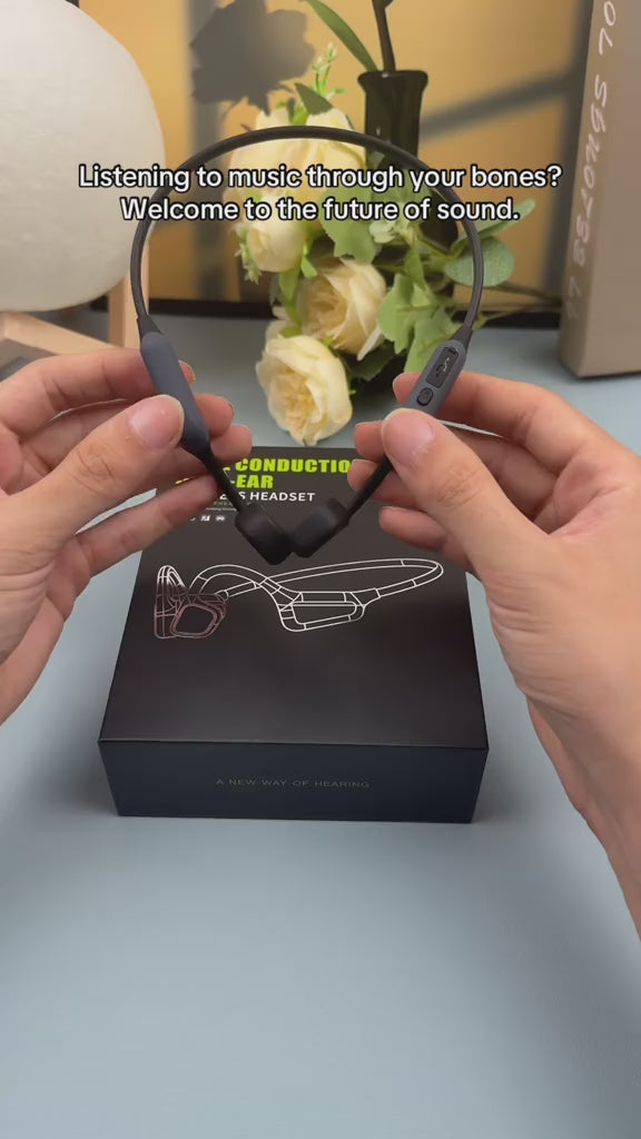 Bluetooth Bone Conduction Headphones - Open-Ear Wireless Sports Headset