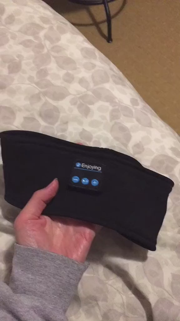 Wireless Bluetooth V5.0 Sports Headband With Music Call Stereo Shading Sleep Headband